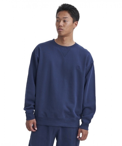 ORIGINAL PLUS CREW S/クイックシルバールーズフィットオーガニックコットンクルーネックスウェットトレーナー