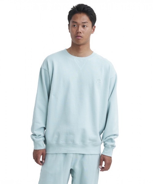 【セール】ORIGINAL PLUS CREW S/クイックシルバールーズフィットオーガニックコットンクルーネックスウェットトレーナー（スウェット）｜Quiksilver（クイックシルバー）