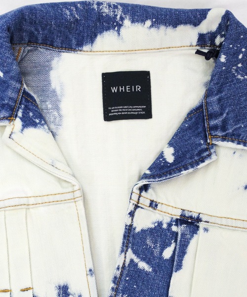 WHEIR(ウェア)の「WHEIR BOBSON Gジャン(デニムジャケット・メンズ・ホワイト×ブルー・LARGE/MEDIUM/SMALL)」の9枚目の写真