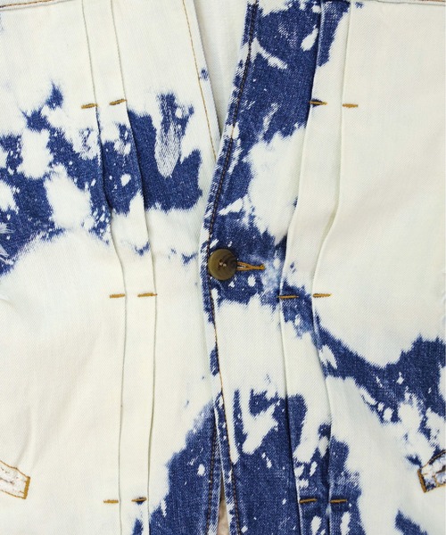 WHEIR(ウェア)の「WHEIR BOBSON Gジャン(デニムジャケット・メンズ・ホワイト×ブルー・LARGE/MEDIUM/SMALL)」の10枚目の写真