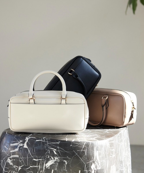 VIS（ビス）の「【2WAY】横長ボストンバッグ（ボストンバッグ・レディース・ブラック/キナリ/ベージュ系その他2・FREE）」の11枚目の写真