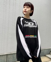 【Narcissus】ロゴメッシュロングTシャツ