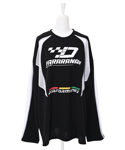 【セール】【Narcissus】ロゴメッシュロングTシャツ（Tシャツ/カットソー）｜Narcissus（ナルシス）