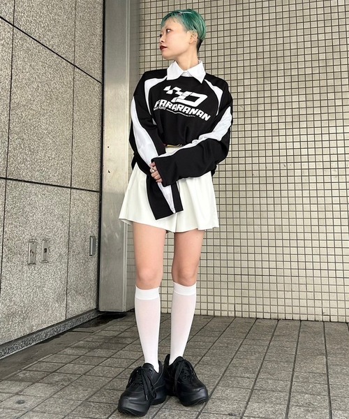 【セール】【Narcissus】ロゴメッシュロングTシャツ（Tシャツ/カットソー）｜Narcissus（ナルシス）