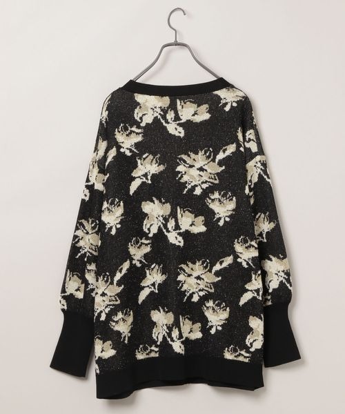 JEANASIS（ジーナシス）の「12GラメフラワーVカーディガン/106349（カーディガン/ボレロ・レディース・ブラック系その他/グレー系その他/パープル系その他/ネイビー系・FREE）」の17枚目の写真
