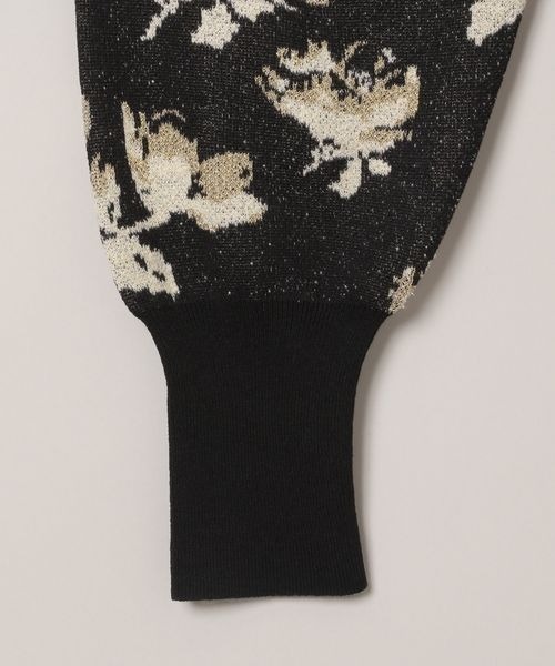 JEANASIS（ジーナシス）の「12GラメフラワーVカーディガン/106349（カーディガン/ボレロ・レディース・ブラック系その他/グレー系その他/パープル系その他/ネイビー系・FREE）」の6枚目の写真