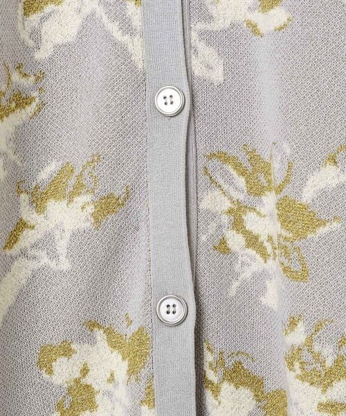JEANASIS（ジーナシス）の「12GラメフラワーVカーディガン/106349（カーディガン/ボレロ・レディース・ブラック系その他/グレー系その他/パープル系その他/ネイビー系・FREE）」の21枚目の写真