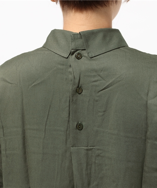 CIAOPANIC（チャオパニック）の「【Ciaopanic】　ビッグポケOP（ワンピース・レディース・ベージュ/カーキ/ネイビー・FREE）」の9枚目の写真