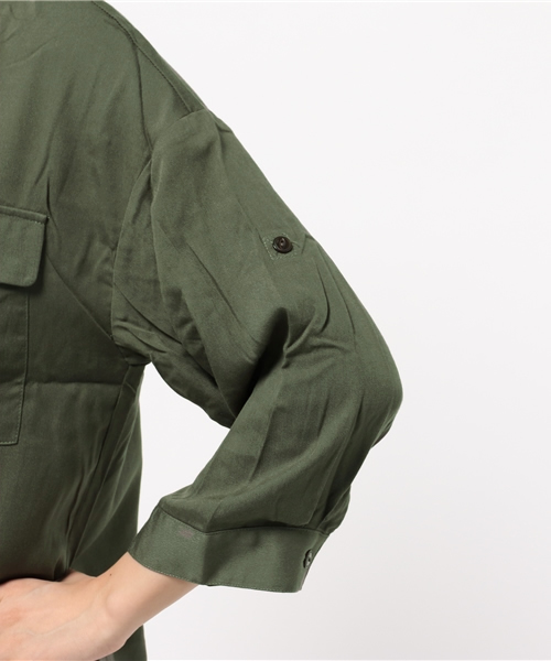 CIAOPANIC（チャオパニック）の「【Ciaopanic】　ビッグポケOP（ワンピース・レディース・ベージュ/カーキ/ネイビー・FREE）」の10枚目の写真