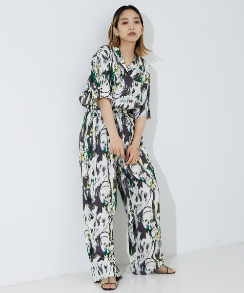 NOMINE（ノミネ）の「【セットアップ着用可】ペインティング開襟シャツ（シャツ/ブラウス・レディース・アイボリー/ピンク/マスタード・フリー）」の14枚目の写真