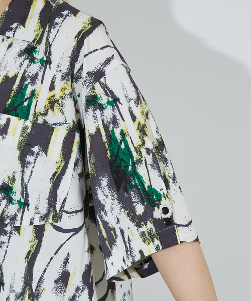 NOMINE（ノミネ）の「【セットアップ着用可】ペインティング開襟シャツ（シャツ/ブラウス・レディース・アイボリー/ピンク/マスタード・フリー）」の20枚目の写真