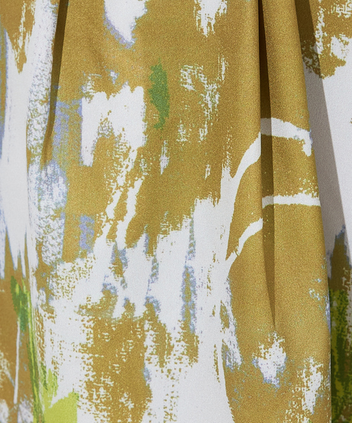 NOMINE（ノミネ）の「【セットアップ着用可】ペインティング開襟シャツ（シャツ/ブラウス・レディース・アイボリー/ピンク/マスタード・フリー）」の7枚目の写真