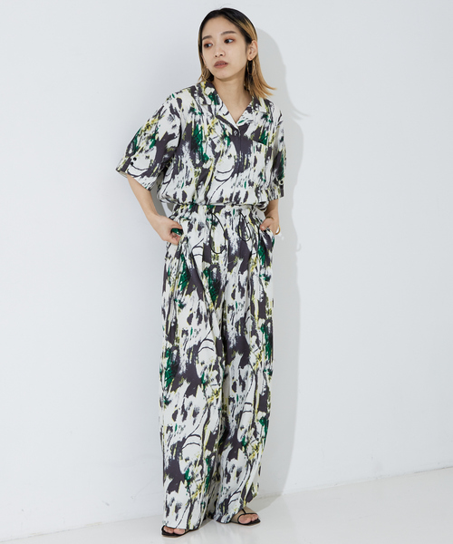 NOMINE（ノミネ）の「【セットアップ着用可】ペインティング開襟シャツ（シャツ/ブラウス・レディース・アイボリー/ピンク/マスタード・フリー）」の17枚目の写真