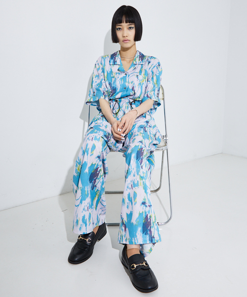 NOMINE（ノミネ）の「【セットアップ着用可】ペインティング開襟シャツ（シャツ/ブラウス・レディース・アイボリー/ピンク/マスタード・フリー）」の11枚目の写真