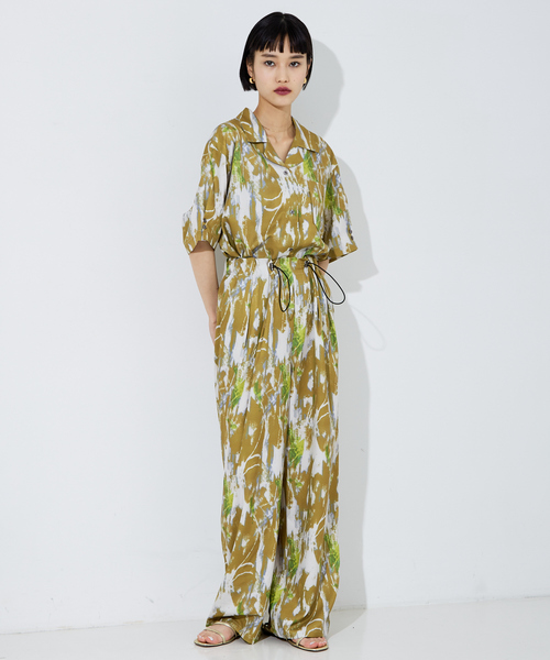 NOMINE（ノミネ）の「【セットアップ着用可】ペインティング開襟シャツ（シャツ/ブラウス・レディース・アイボリー/ピンク/マスタード・フリー）」の5枚目の写真