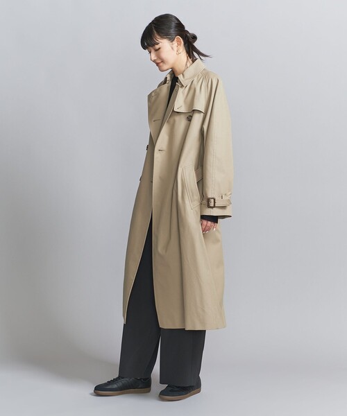 BEAUTY&YOUTH UNITED ARROWS（ビューティーアンドユースユナイテッドアローズ）の「コットンブレンドギャバ トレンチコート -撥水加工-（トレンチコート・レディース・ベージュ・XS/S/M）」の3枚目の写真