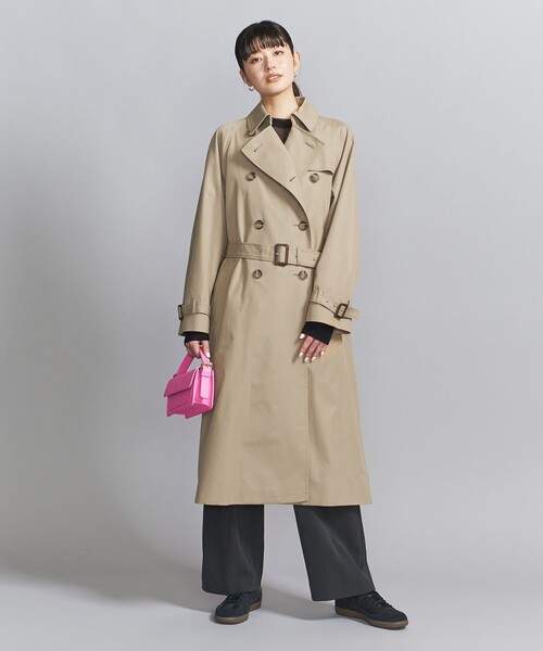 BEAUTY&YOUTH UNITED ARROWS（ビューティーアンドユースユナイテッドアローズ）の「コットンブレンドギャバ トレンチコート -撥水加工-（トレンチコート・レディース・ベージュ・XS/S/M）」の5枚目の写真