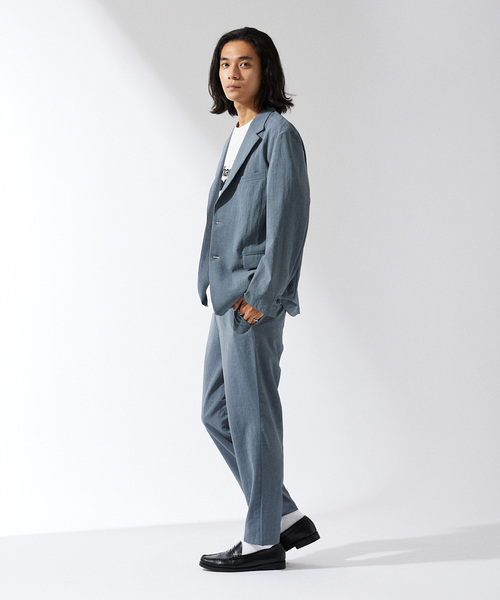 JOURNAL STANDARD（ジャーナルスタンダード）の「”吸水速乾 / 接触冷感” EVALET ストレッチ ウォッシャブル スラックス（スラックス・メンズ・グレー/ブラウン系その他/ダークブルー・SMALL/MEDIUM/LARGE）」の12枚目の写真