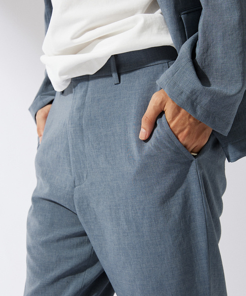 JOURNAL STANDARD（ジャーナルスタンダード）の「”吸水速乾 / 接触冷感” EVALET ストレッチ ウォッシャブル スラックス（スラックス・メンズ・グレー/ブラウン系その他/ダークブルー・SMALL/MEDIUM/LARGE）」の4枚目の写真