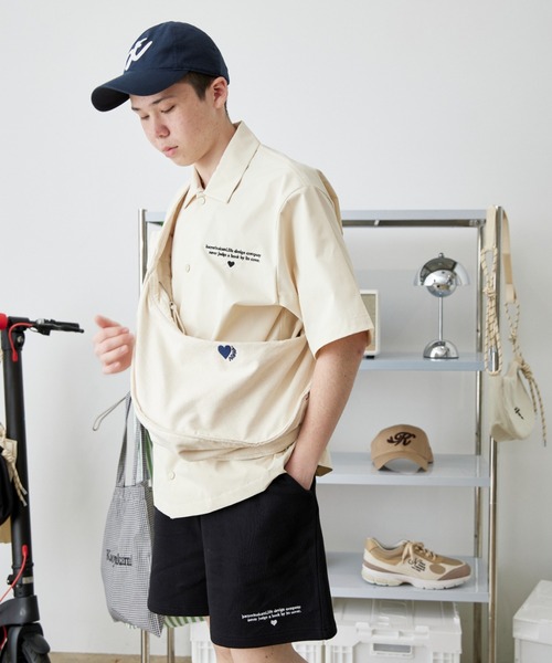 kaoyorinakami(カオヨリナカミ)の「letter ripstop shirt / レターリップストップシャツ(シャツ/ブラウス・メンズ・ブラック/アイボリー・X-SMALL/X-LARGE/LARGE/MEDIUM/SMALL)」の5枚目の写真