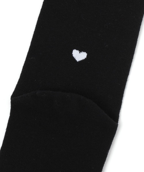 BAYFLOW（ベイフロー）の「ハートポイントソックス（ソックス/靴下・レディース・ブラック/オフホワイト/クリーム/グレー・FREE）」の7枚目の写真