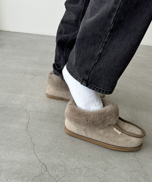 CANAL JEAN（キャナルジーン）の「SHEPHERD　Lenaムートンブーツ（ブーツ・レディース・ストーン/チャコールグレー/キャメル・39/38/37）」の8枚目の写真