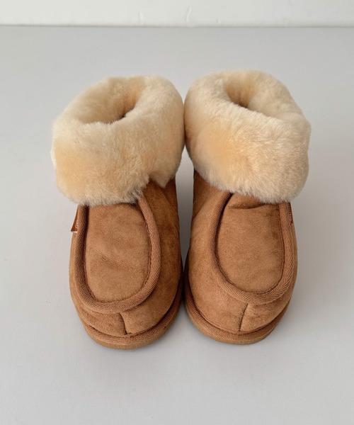 CANAL JEAN（キャナルジーン）の「SHEPHERD　Lenaムートンブーツ（ブーツ・レディース・ストーン/チャコールグレー/キャメル・39/38/37）」の13枚目の写真