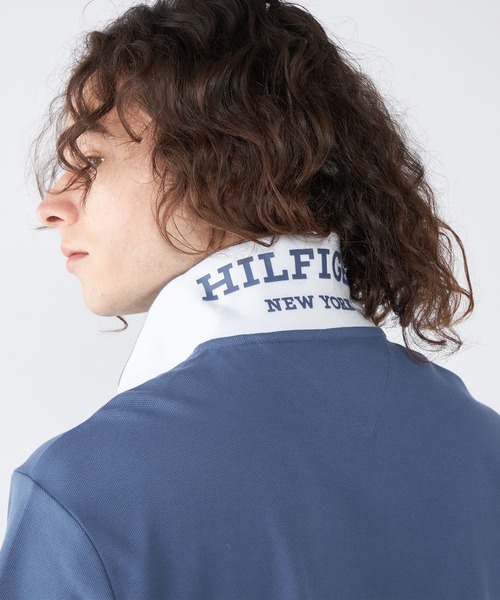 TOMMY HILFIGER（トミーヒルフィガー）の「【Safari掲載】【OCEANS掲載】モノタイプアンダーカラーレギュラーポロシャツ（ポロシャツ・メンズ・ブルー/ホワイト/ネイビー/レッド・LARGE/X-LARGE/SMALL/MEDIUM）」の6枚目の写真