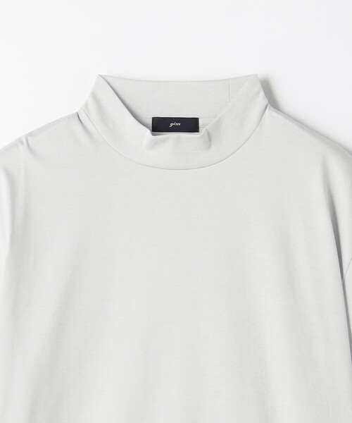 gim（ジム）の「＜GIM＞プラチナフェイス コットン モックネック Tシャツ（Tシャツ/カットソー・メンズ・ホワイト/ブラック/ライトグレー・M/S/L）」の20枚目の写真