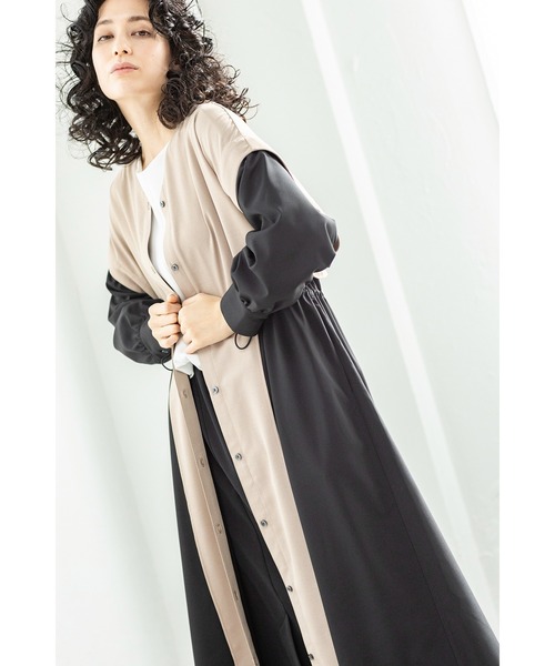 OSMOSISシャツワンピース 黒とベージュONEサイズ OSMOSISシャツワンピース 黒とベージュONEサイズ - メルカリ