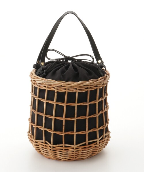 &Bridge（アンドブリッジ）の「cachellier(カシェリエ） 円柱かごバッグ（BK）（ハンドバッグ・レディース・ブラック・99）」の2枚目の写真