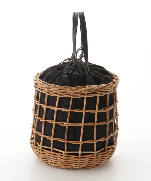 &Bridge（アンドブリッジ）の「cachellier(カシェリエ） 円柱かごバッグ（BK）（ハンドバッグ・レディース・ブラック・99）」の3枚目の写真