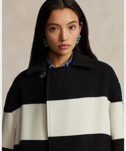 POLO RALPH LAUREN(ポロ ラルフ ローレン)の「PRL x Naiomi Glasses ウール コート(ステンカラーコート・レディース・マルチ・S/M)」の6枚目の写真