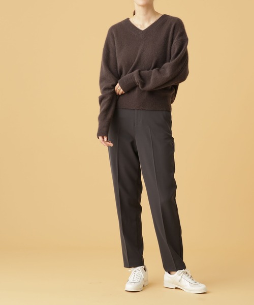 Apo(s)ture（アポスチャー）の「NORAH-001/合繊テーパードパンツ（その他パンツ・レディース・ブラック/グリーン/チャコール/ベージュ・XS/S/M/L/XL）」の14枚目の写真