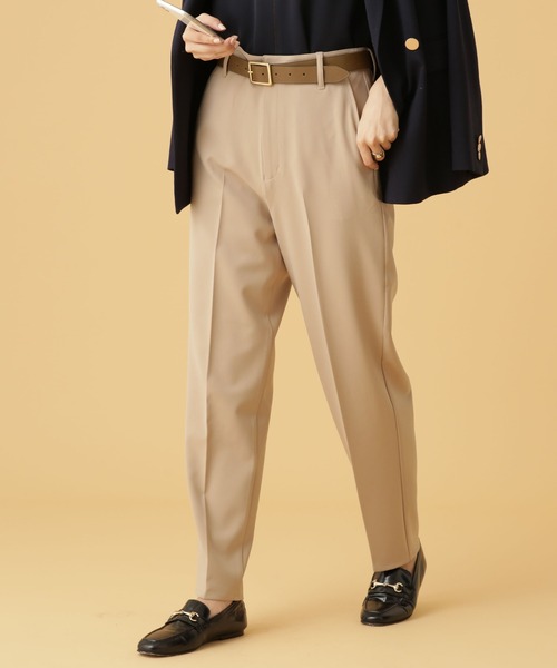 Apo(s)ture（アポスチャー）の「NORAH-001/合繊テーパードパンツ（その他パンツ・レディース・ブラック/グリーン/チャコール/ベージュ・XS/S/M/L/XL）」の16枚目の写真