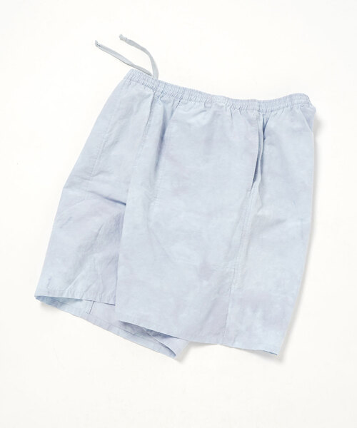 417 EDIFICE(フォーワンセブンエディフィス)の「コットンナイロン タイダイ ショーツ ”セットアップ着用可能”(カーゴパンツ・メンズ・ネイビー/オレンジ/ホワイト/グリーン/ブラック・MEDIUM/LARGE)」の2枚目の写真