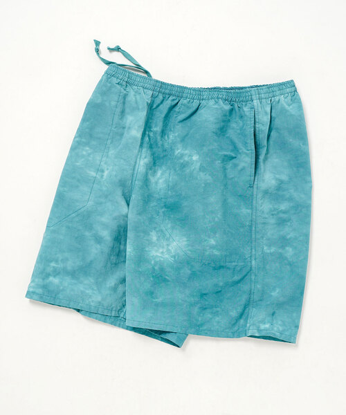 417 EDIFICE(フォーワンセブンエディフィス)の「コットンナイロン タイダイ ショーツ ”セットアップ着用可能”(カーゴパンツ・メンズ・ネイビー/オレンジ/ホワイト/グリーン/ブラック・MEDIUM/LARGE)」の4枚目の写真