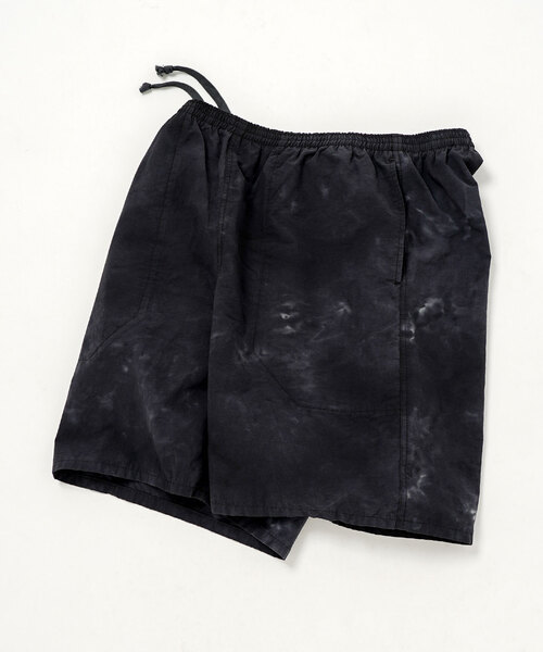 417 EDIFICE(フォーワンセブンエディフィス)の「コットンナイロン タイダイ ショーツ ”セットアップ着用可能”(カーゴパンツ・メンズ・ネイビー/オレンジ/ホワイト/グリーン/ブラック・MEDIUM/LARGE)」の3枚目の写真