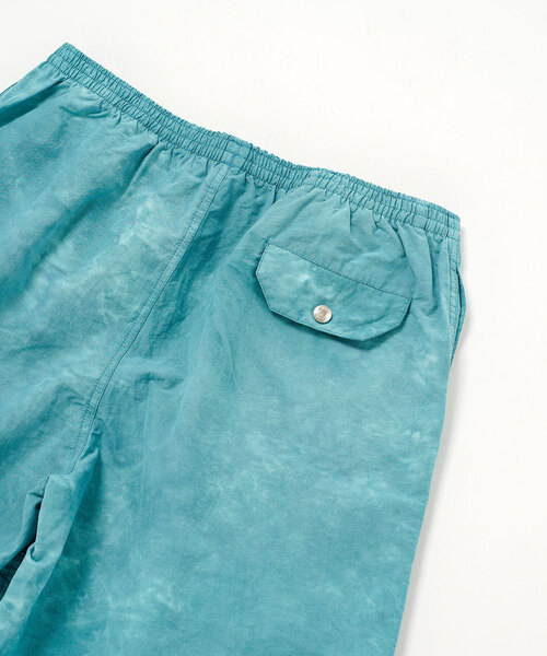 417 EDIFICE(フォーワンセブンエディフィス)の「コットンナイロン タイダイ ショーツ ”セットアップ着用可能”(カーゴパンツ・メンズ・ネイビー/オレンジ/ホワイト/グリーン/ブラック・MEDIUM/LARGE)」の8枚目の写真