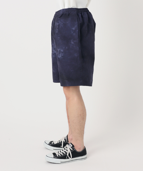 417 EDIFICE(フォーワンセブンエディフィス)の「コットンナイロン タイダイ ショーツ ”セットアップ着用可能”(カーゴパンツ・メンズ・ネイビー/オレンジ/ホワイト/グリーン/ブラック・MEDIUM/LARGE)」の12枚目の写真