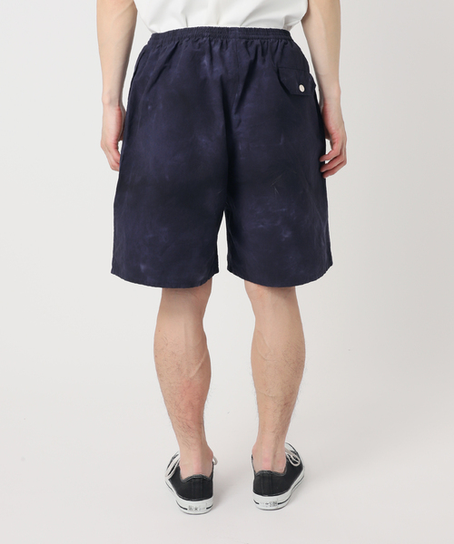 417 EDIFICE(フォーワンセブンエディフィス)の「コットンナイロン タイダイ ショーツ ”セットアップ着用可能”(カーゴパンツ・メンズ・ネイビー/オレンジ/ホワイト/グリーン/ブラック・MEDIUM/LARGE)」の13枚目の写真