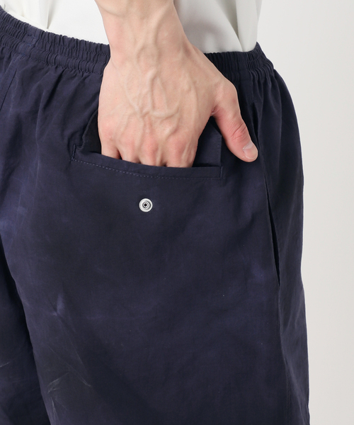 417 EDIFICE(フォーワンセブンエディフィス)の「コットンナイロン タイダイ ショーツ ”セットアップ着用可能”(カーゴパンツ・メンズ・ネイビー/オレンジ/ホワイト/グリーン/ブラック・MEDIUM/LARGE)」の15枚目の写真