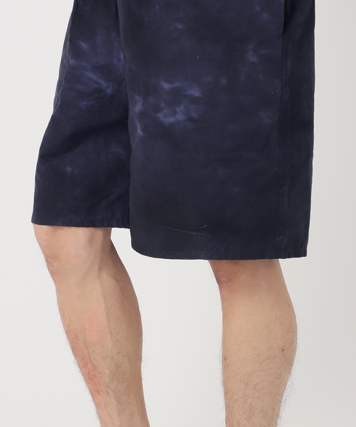 417 EDIFICE(フォーワンセブンエディフィス)の「コットンナイロン タイダイ ショーツ ”セットアップ着用可能”(カーゴパンツ・メンズ・ネイビー/オレンジ/ホワイト/グリーン/ブラック・MEDIUM/LARGE)」の18枚目の写真