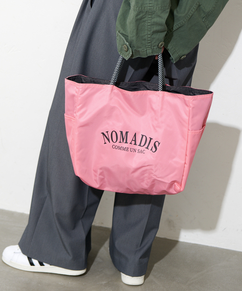 NOMADIS（ノマディス）の「《追加2》【NOMADIS/ノマディス】 SAC2W：トートバック（トートバッグ・レディース・ピンク/ネイビー・FREE）」の9枚目の写真