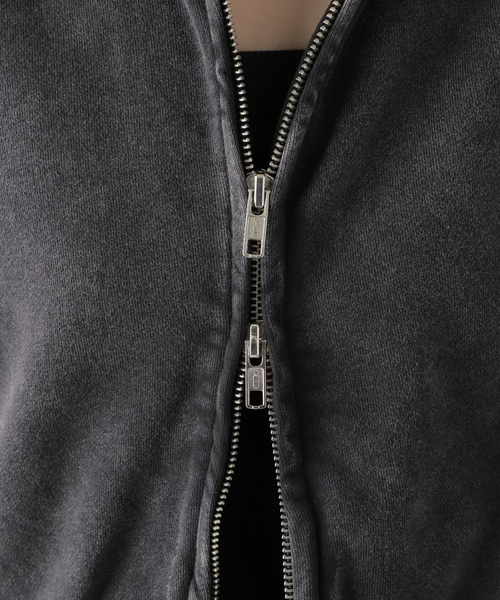 JOINT WORKS（ジョイントワークス）の「【ALORE / アローレ】ケミカルウラケ Zip パーカー（パーカー・レディース・サックスブルー/チャコールグレー/ライトグレー・FREE）」の16枚目の写真
