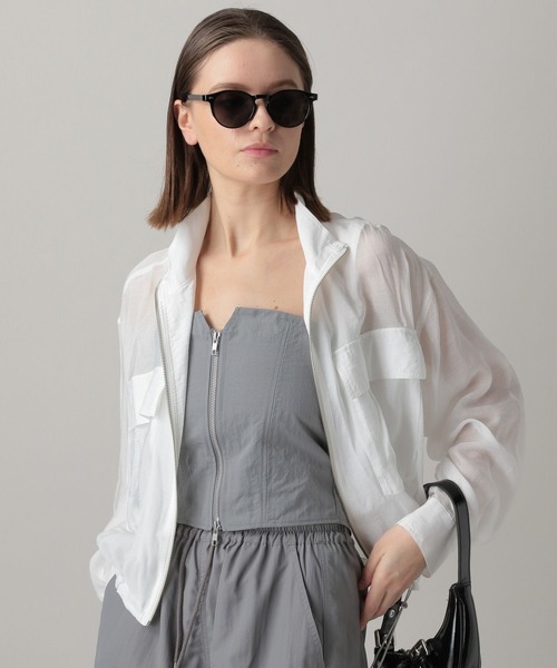 FOREVER 21(フォーエバー トゥエンティーワン)の「【2024SS】シアーブルゾン(ブルゾン・レディース・オフホワイト/グレー/ベージュ・FREE)」の2枚目の写真