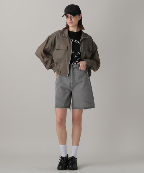 FOREVER 21(フォーエバー トゥエンティーワン)の「【2024SS】シアーブルゾン(ブルゾン・レディース・オフホワイト/グレー/ベージュ・FREE)」の4枚目の写真