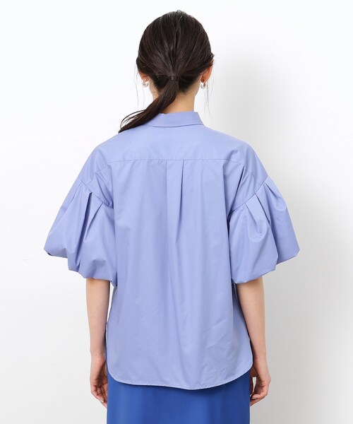 OPAQUE.CLIP（オペークドットクリップ）の「◆【大草直子さんコラボ】バルーンスリーブブラウス（シャツ/ブラウス・レディース・ホワイト/サックスブルー/ブラック・36/40/38）」の22枚目の写真