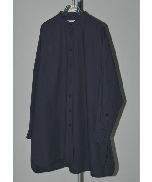 TODAYFUL◆長袖シャツ/FREE/ポリエステル/GRY/12220432 WOMEN サッカーセミジャガード 長袖シャツ ダークマリン 071644005