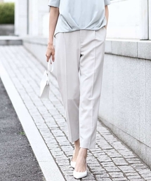 OFUON le MK | [名品シリーズ]ストレッチテーパードパンツ/洗える/WEB限定サイズ(スラックス)